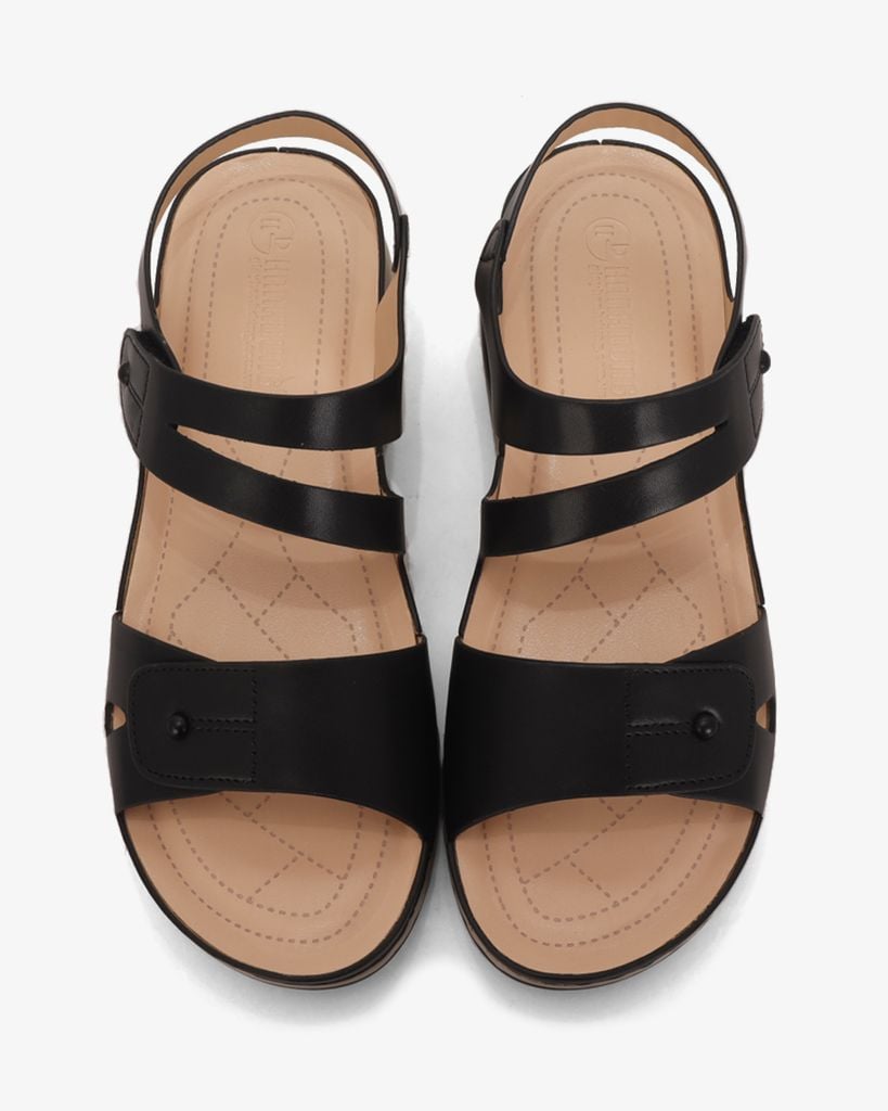 Sandal Đế Xuồng Hạnh Dung Bản Ngang Khoét Chỉ HD0302AC