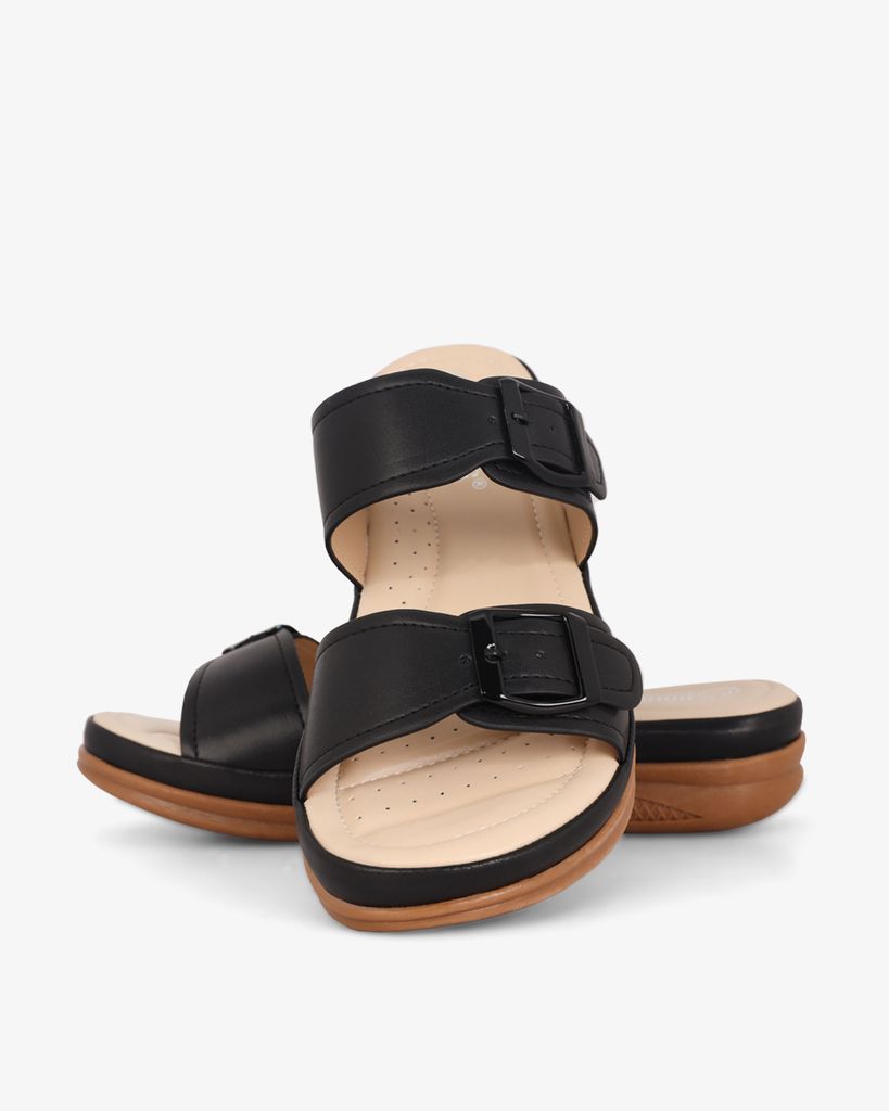 Dép Đế Xuồng Hạnh Dung Quai Nhị Khóa Nịt HD0307AC