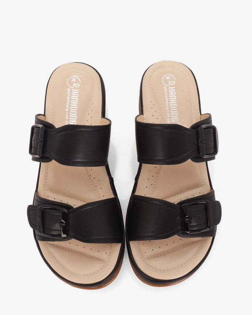 Dép Đế Xuồng Hạnh Dung Quai Nhị Khóa Nịt HD0307AC