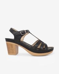 Sandal Cao Gót Hạnh Dung Quai Ngang Khoét Nối T-Strap HD0313AC