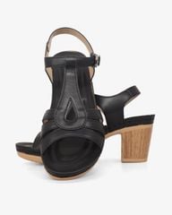 Sandal Cao Gót Hạnh Dung Quai Ngang Khoét Nối T-Strap HD0313AC