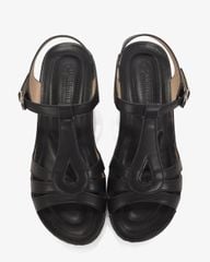 Sandal Cao Gót Hạnh Dung Quai Ngang Khoét Nối T-Strap HD0313AC