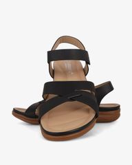 Sandal Đế Xuồng Hạnh Dung Quai Chéo Sọc Vân HD0315AC