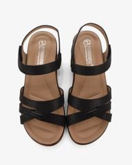 Sandal Đế Xuồng Hạnh Dung Quai Chéo Sọc Vân HD0315AC