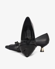 Giày Cao Gót Hạnh Dung Mũi Nhọn Hoa Hồng HD041000AD