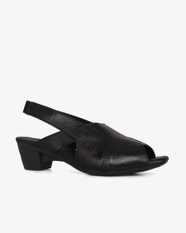 Sandal Cao Gót Hạnh Dung Quai Lớn Hậu Thun HD041014AD