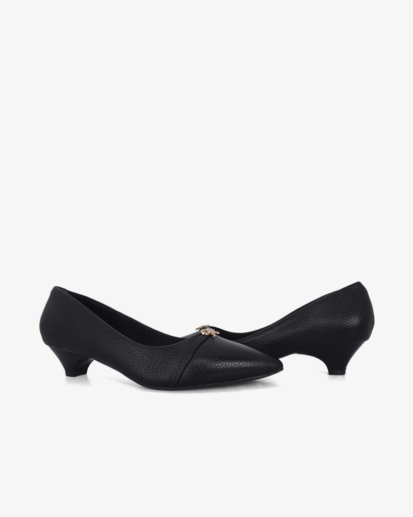 Giày Cao Gót Hạnh Dung Khóa Nơ Nhỏ HD041017AD