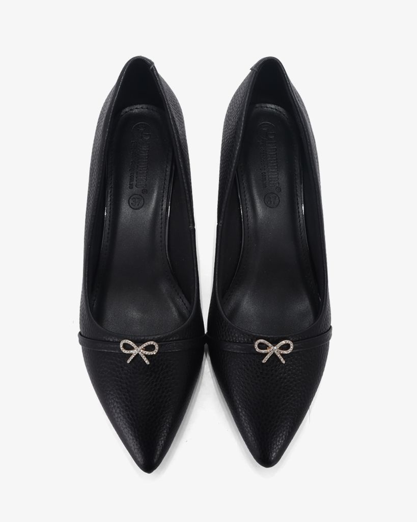 Giày Cao Gót Hạnh Dung Khóa Nơ Nhỏ HD041017AD