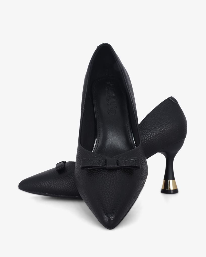 Giày Cao Gót Hạnh Dung Khóa Nơ Ngang HD041020AD