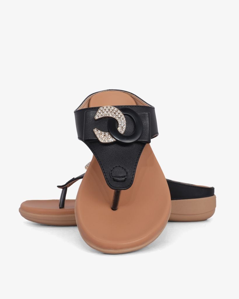 Dép Đế Xuồng Hạnh Dung Kẹp Xỏ Ngón Khóa OC HD041022AD