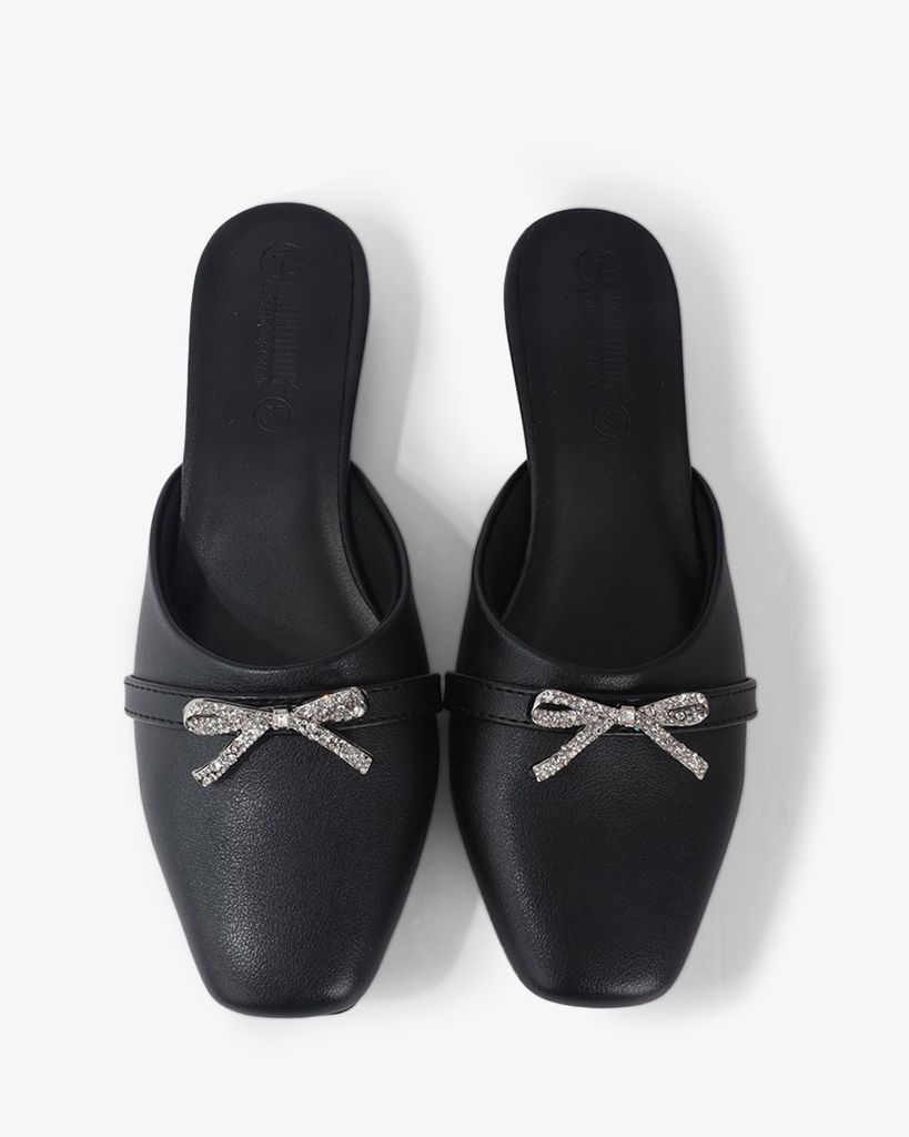 Dép Bít Mũi Hạnh Dung Khóa Nơ Xoàn HD041023AD