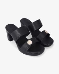 Dép Cao Gót Hạnh Dung Hai Quai Ngang Khóa Miu HD041024AD