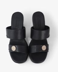 Dép Cao Gót Hạnh Dung Hai Quai Ngang Khóa Miu HD041024AD