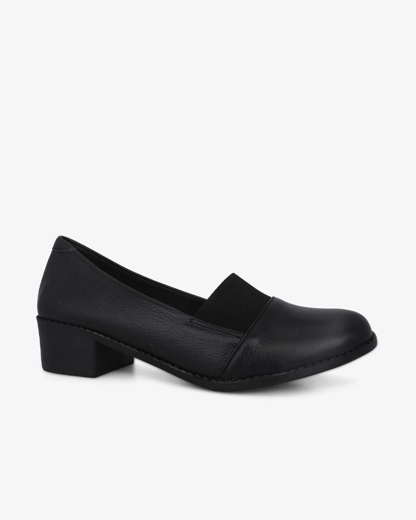 Giày Cao Gót Hạnh Dung Mũi Tròn Phối Thun HD041032AD