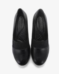 Giày Cao Gót Hạnh Dung Mũi Tròn Phối Thun HD041032AD