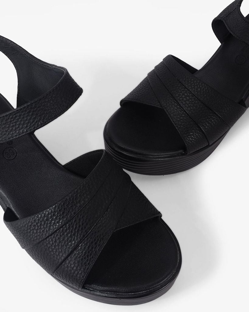 Sandal Đế Xuồng Hạnh Dung Quai Đắp Chéo HD041035AD