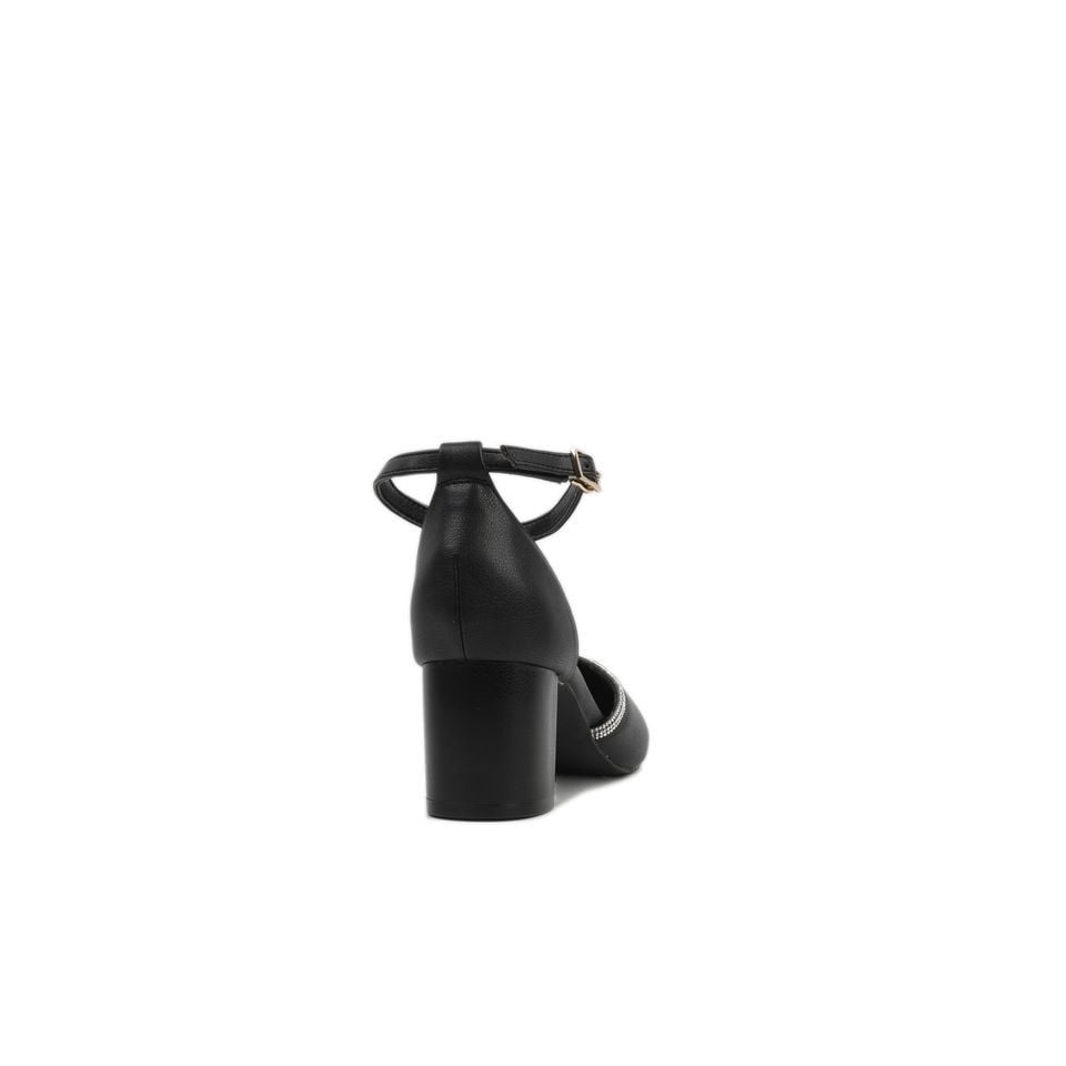 Sandal Cao Gót Hạnh Dung Mũi Nhọn Đính Đá Bít Hậu HD04633AD