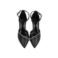 Sandal Cao Gót Hạnh Dung Mũi Nhọn Đính Đá Bít Hậu HD04633AD