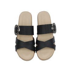 Dép Xuồng Hạnh Dung Bản Chéo Khóa Tròn HD04681AD