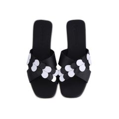 Dép Xẹp Hạnh Dung Quai Chéo Phối Tim HD04782AD