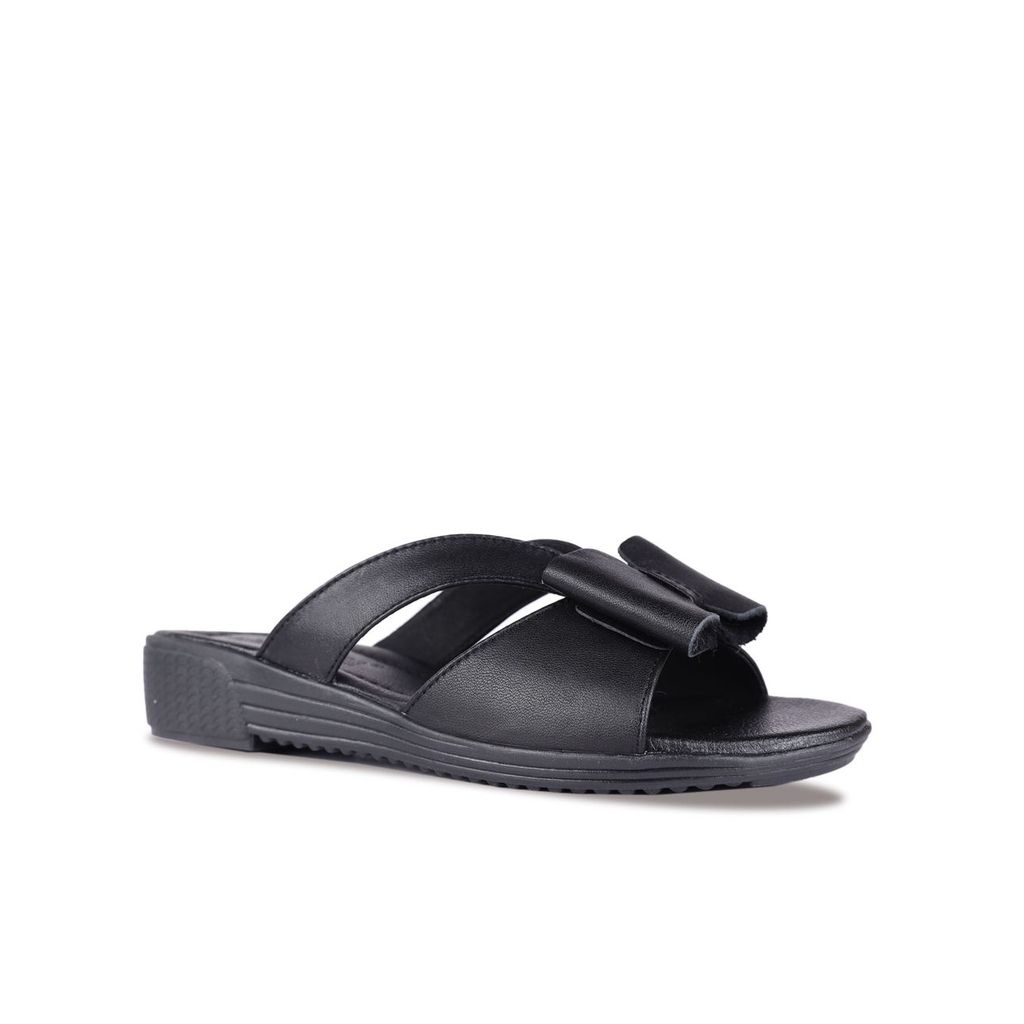 Dép Xẹp Hạnh Dung Bản Cut Out Phối Nơ HD04823AD