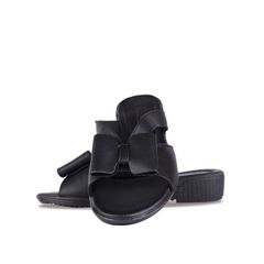 Dép Xẹp Hạnh Dung Bản Cut Out Phối Nơ HD04823AD