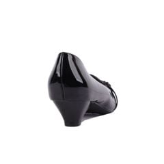 Giày Cao Gót Hạnh Dung Họa Tiết Khóa Vàng HD04835AD
