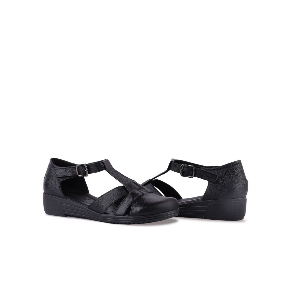 Sandal Xuồng Hạnh Dung Mũi Tròn T-Strap HD04848AD