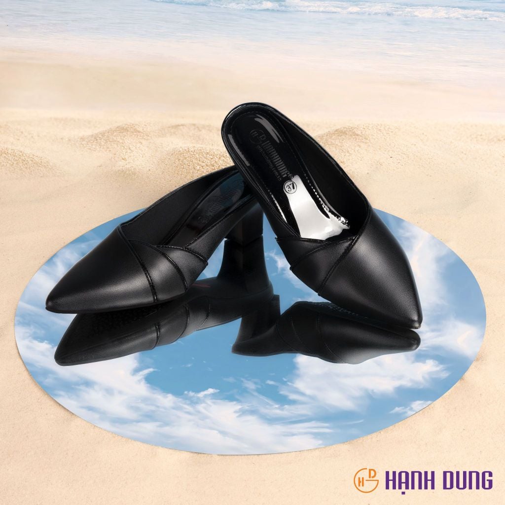 Dép Bít Mũi Hạnh Dung Vân Đắp Viền HD04853AD