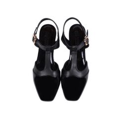 Sandal Cao Gót Hạnh Dung Quai T-Strap Trơn HD04859AD