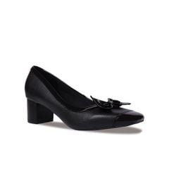 Giày Cao Gót Hạnh Dung Bít Mũi Phối Nơ Xinh Xắn HD04866AD