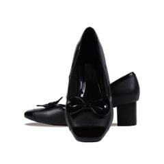 Giày Cao Gót Hạnh Dung Bít Mũi Phối Nơ Xinh Xắn HD04866AD