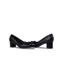 Giày Cao Gót Hạnh Dung Bít Mũi Phối Nơ Xinh Xắn HD04866AD