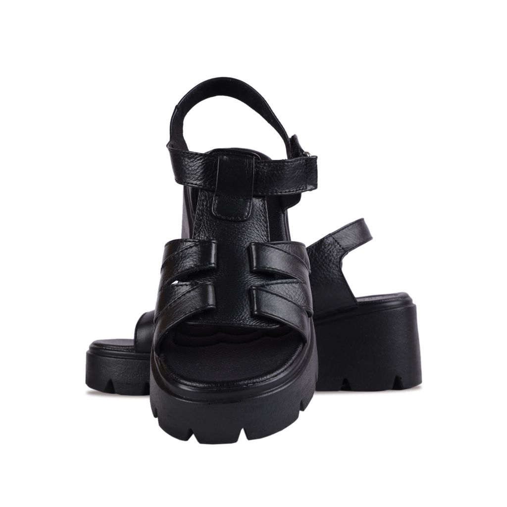 Sandal Cao Gót Hạnh Dung Quai T-Strap Cách Điệu HD04871AD