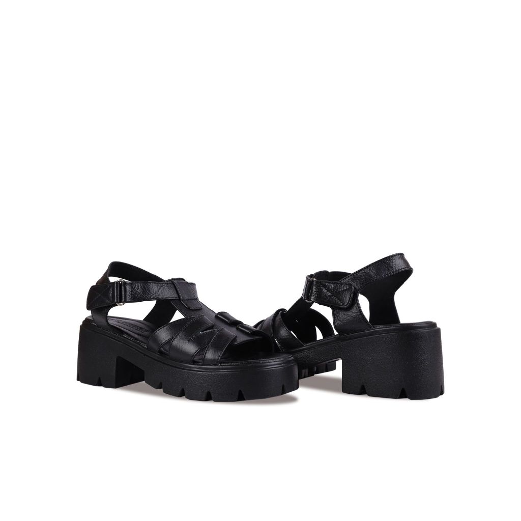 Sandal Cao Gót Hạnh Dung Quai T-Strap Cách Điệu HD04871AD