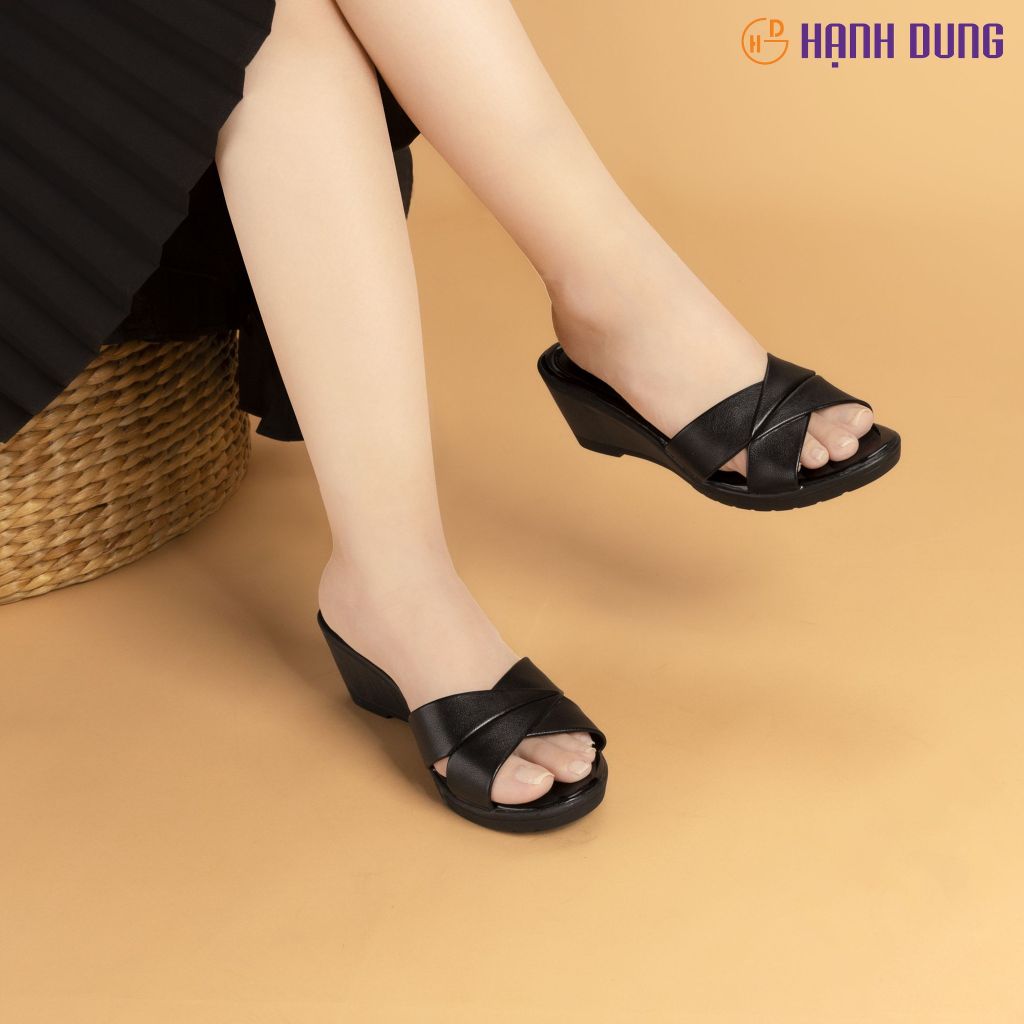 Dép Xuồng Hạnh Dung Quai Ngang Đắp Chéo HD04883AD