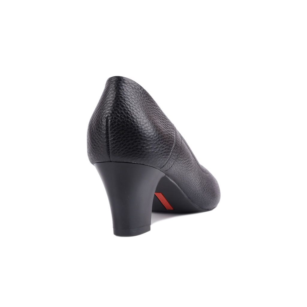 Giày Cao Gót Hạnh Dung Mũi Vuông Chỉ Nổi HD04890AD