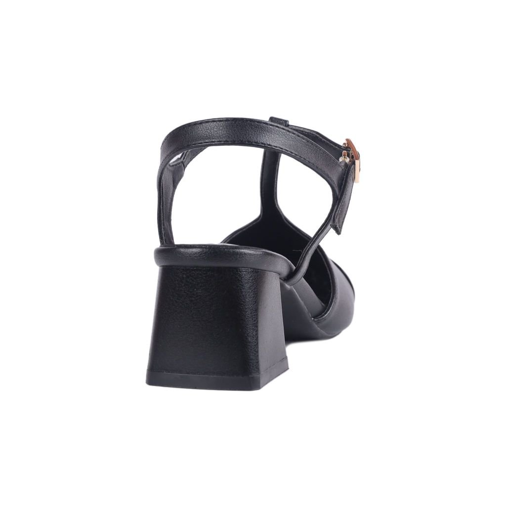 Sandal Cao Gót Hạnh Dung Quai T-Strap Mũi Bóng HD04900AD