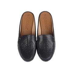 Dép Bít Mũi Hạnh Dung Da Mềm May Viền Chỉ HD04901AD