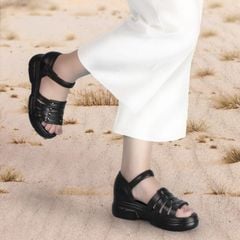 Sandal Xuồng Hạnh Dung Quai Ngang Cách Điệu HD04906AD