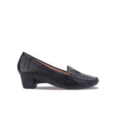 Giày Cao Gót Hạnh Dung Họa Tiết Thêu Lá HD04914AD