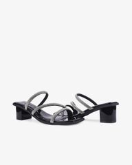 Dép Cao Gót Hạnh Dung Gót Vuông Quai Kim Sa HD04926AD