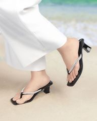 Dép Cao Gót Hạnh Dung Kẹp Mũi Vuông HD04927AD
