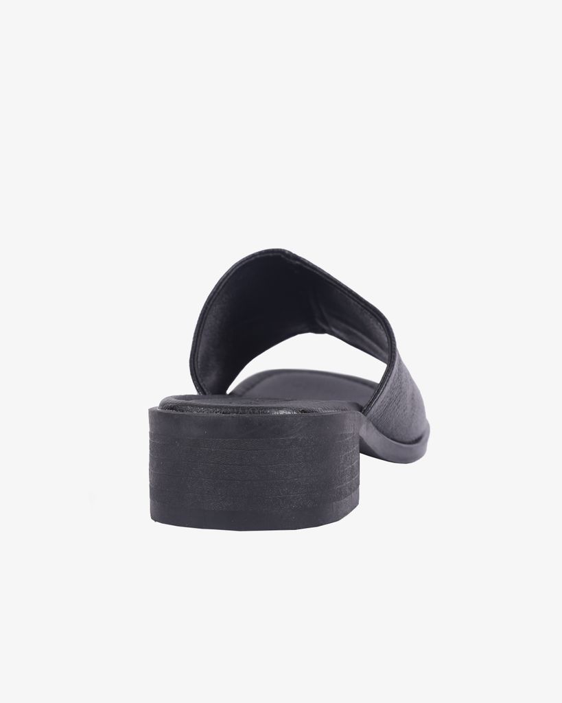 Dép Cao Gót Hạnh Dung Quai Bản Thêu Chỉ HD04931AD