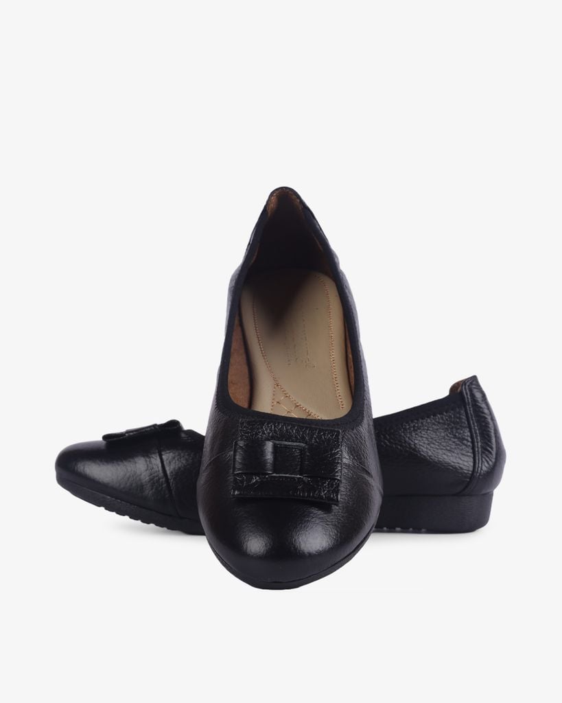 Giày Búp Bê Hạnh Dung Da Mềm Nơ Cách Điệu HD04935AD