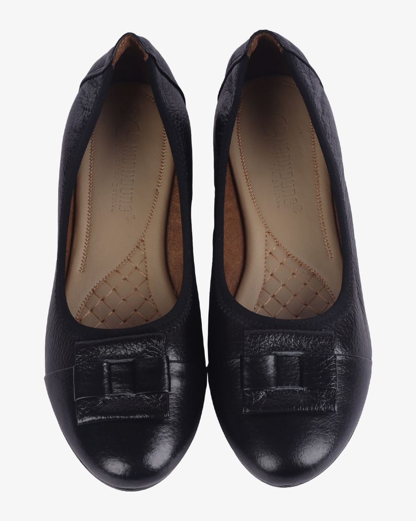 Giày Búp Bê Hạnh Dung Da Mềm Nơ Cách Điệu HD04935AD