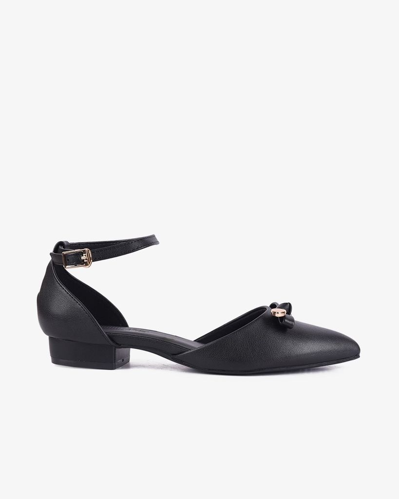Giày Sandal Hạnh Dung Bít Mũi Nơ HD04949AD