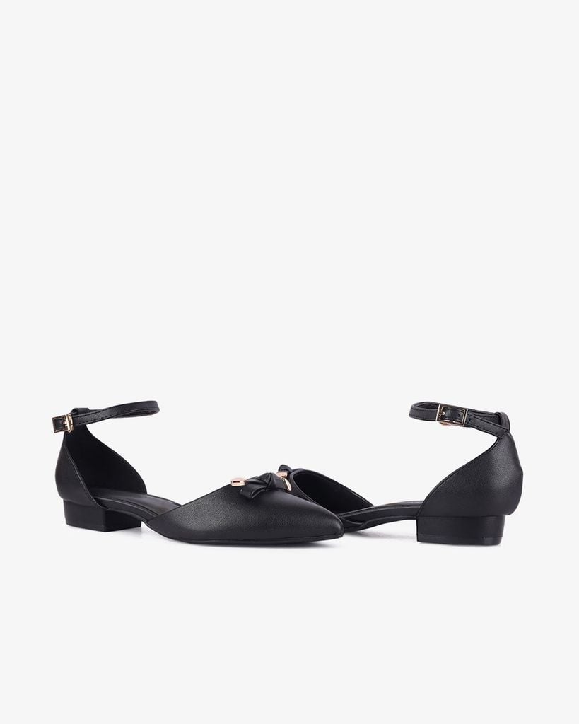 Giày Sandal Hạnh Dung Bít Mũi Nơ HD04949AD