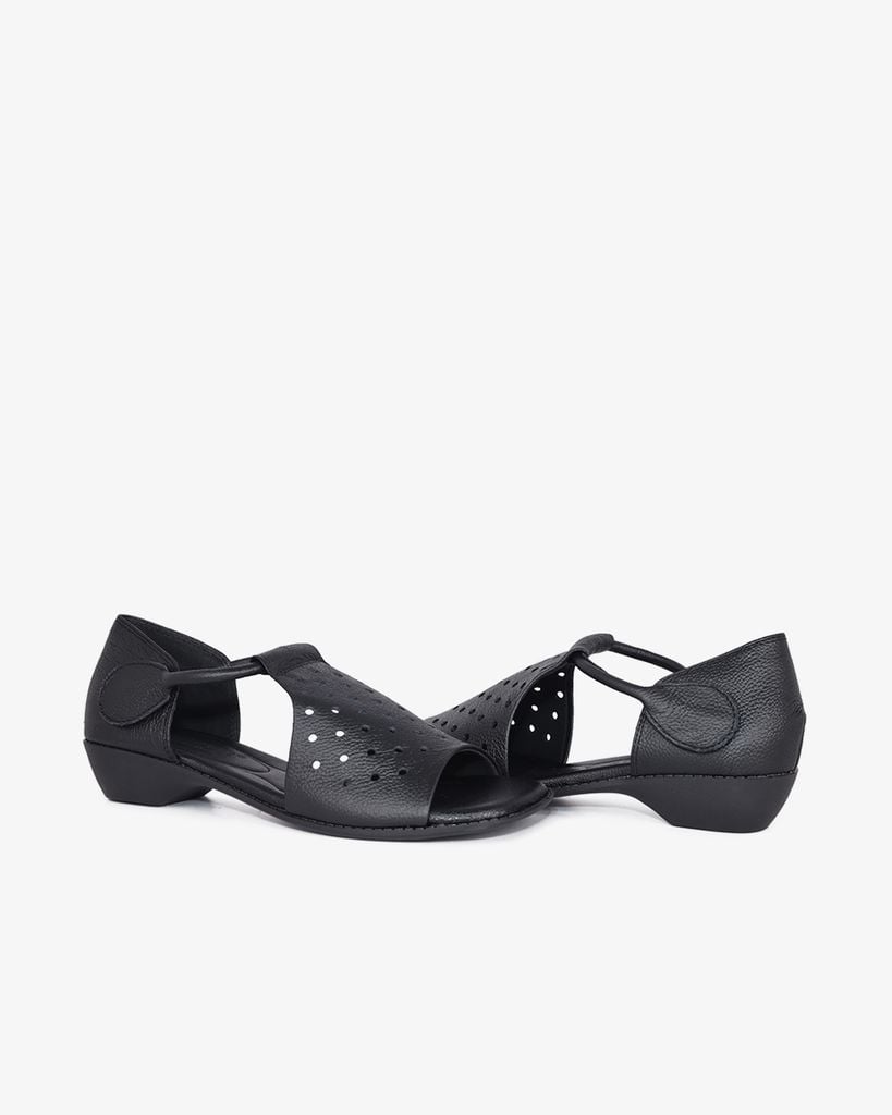 Sandal Cao Gót Hạnh Dung Bản Ngang Cắt Laser HD04960AD