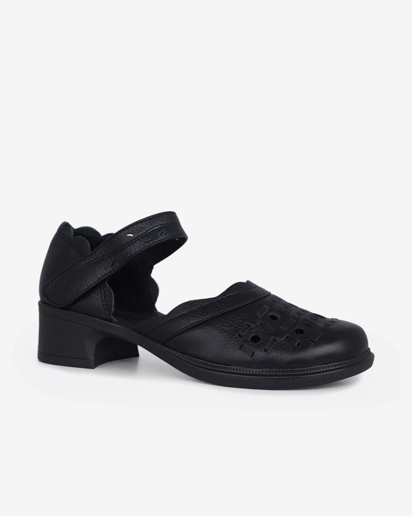 Sandal Cao Gót Hạnh Dung Mũi Tròn Laser HD04979AD
